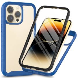 Un étui antichoc 3 en 1 pour iPhone 15 Pro, offrant une protection complète avec des matériaux TPU, PC et un film PET.