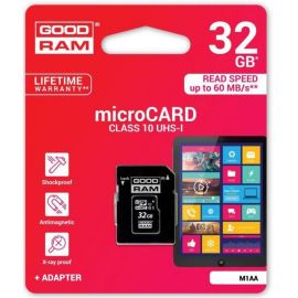 Carte mémoire GoodRAM de 32 Go avec un adaptateur pour carte SD inclus