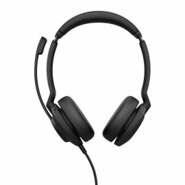 Casque stéréo filaire Jabra Evolve2 40 SE MS USB-C en noir, offrant un confort et une qualité professionnelle.