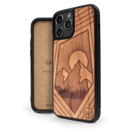 Coque iPhone 17 Pro Max en bois de noyer – Collection Explore – Accessory4Phone
