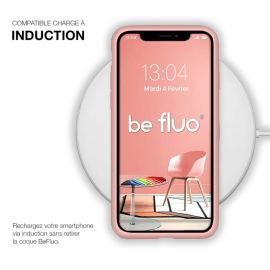 Coque Silicone Moxie BeFluo iPhone 17 Pro Max – Rose Clair, Fine & Élégante