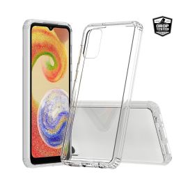 Coque de protection Moxie renforcée, transparente, faite en TPU et Acrylique, destinée pour Samsung Galaxy A03s - Modèle Skin Jelly.