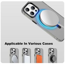 IMAK Étui Compatible MagSafe pour iPhone 15 Pro – Coque Antichoc Couleur Bonbon TPU + PET – Noir