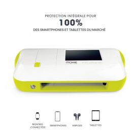Une machine de découpe de films hydrogel, utilisée pour la protection sur mesure des smartphones et tablettes.