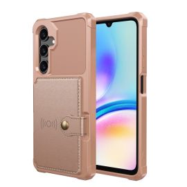 Coque de protection pour Samsung Galaxy A26 5G en similicuir, dotée d'un porte-cartes intégré et d'une protection antichoc en TPU.