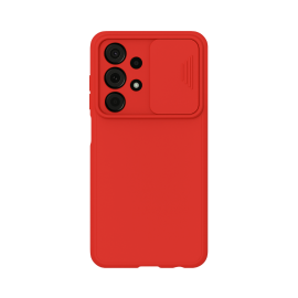 Une coque de protection rouge pour Samsung Galaxy A17 / A26 avec une protection pour la caméra.