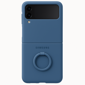 Samsung Original Coque en silicone Ring pour Samsung Galaxy Z Flip 7 – Blue